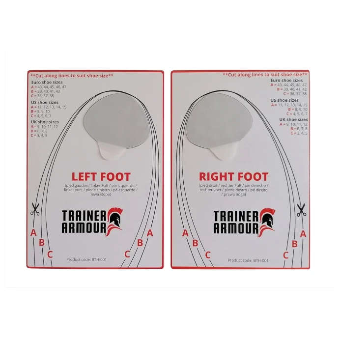 Trainer Armour Big Toe Hole Preventer Black- 1 Pair