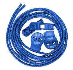 SBR Elastic Lock Shoelaces Blue