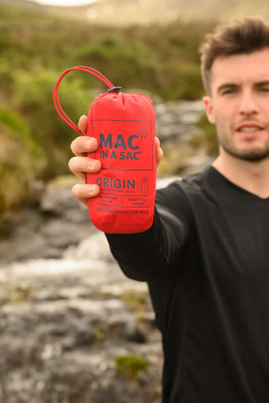 Mac in a Sac Origin 2 Waterproof Unisex Jacket (Red)