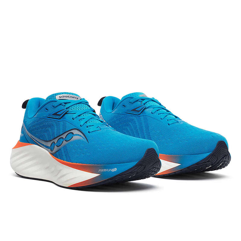 Saucony Triumph 22 Road Running Shoes Men's (Viziblue/Pepper Bleu)