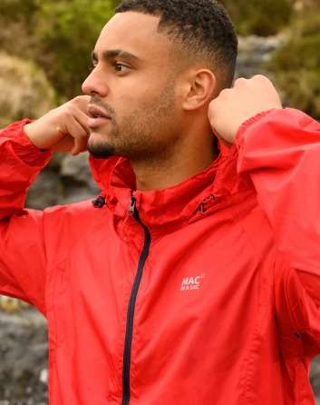 Mac in a Sac Origin 2 Waterproof Unisex Jacket (Red)