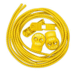 SBR Elastic Lock Shoelaces Yellow