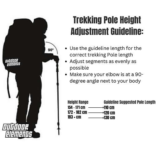 Outdoor Elements Stapper Trekking Pole Aluminium
