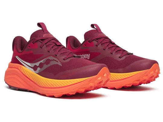 Saucony Xodus Ultra 3 Trail Running Shoes Ladies (Currant/Pepper Rouge)