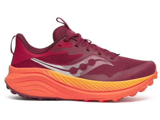 Saucony Xodus Ultra 3 Trail Running Shoes Ladies (Currant/Pepper Rouge)