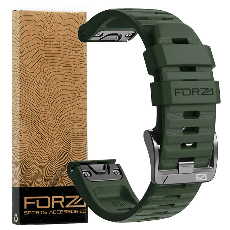 FORZA - ELITE | 22mm EasyFit Watch Strap for Garmin (Army Green)