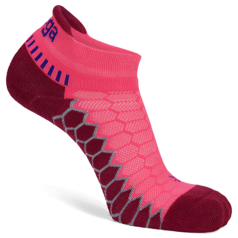 Silver Antimicrobial No Show Compression Fit Running Socks Watermelon