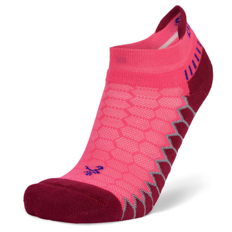 Silver Antimicrobial No Show Compression Fit Running Socks Watermelon