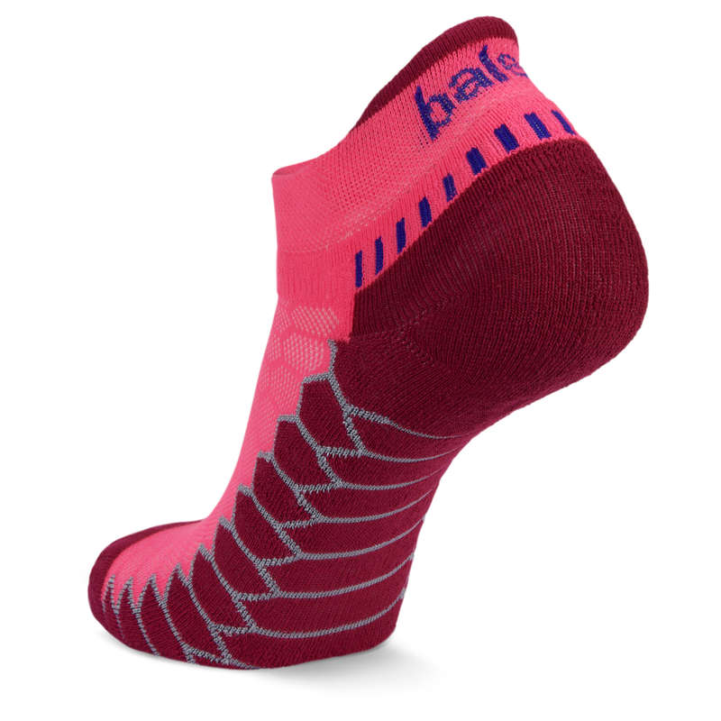 Silver Antimicrobial No Show Compression Fit Running Socks Watermelon