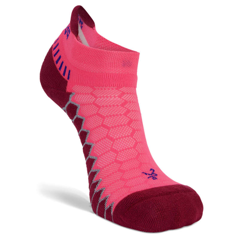 Silver Antimicrobial No Show Compression Fit Running Socks Watermelon