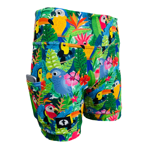 High Waist Funky Pants - Fowl Play