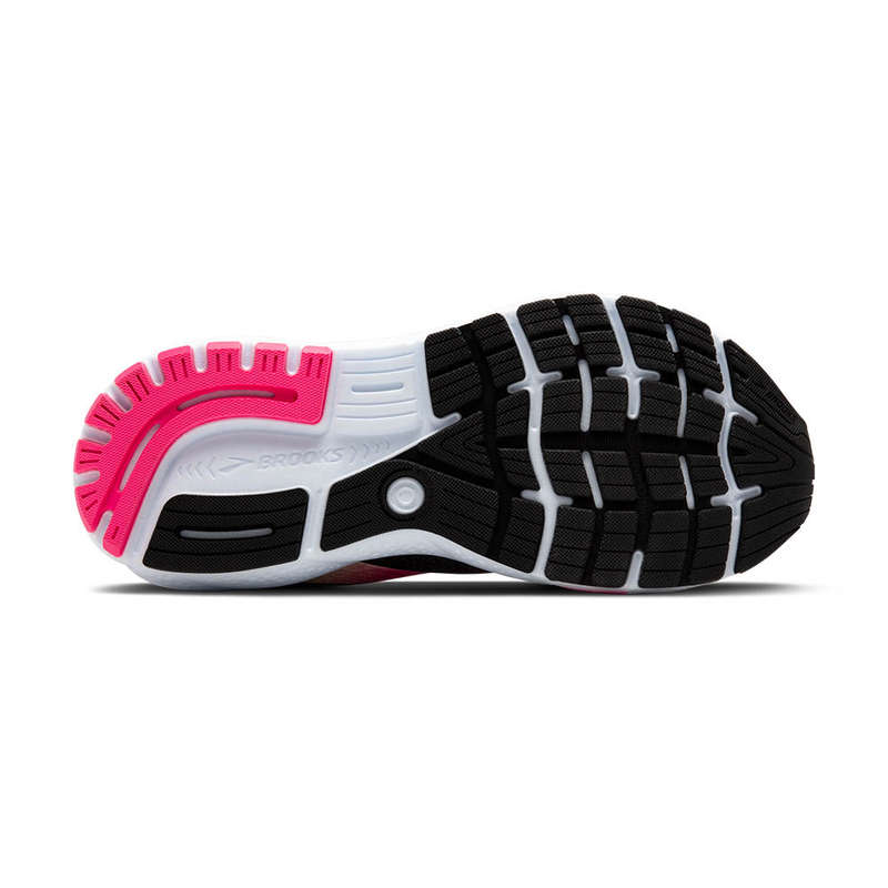 Brooks Ghost 16 Women's (Wide D) (Black/Pink/Yellow)