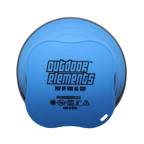 Outdoor Elements Pop Up Cup Blue