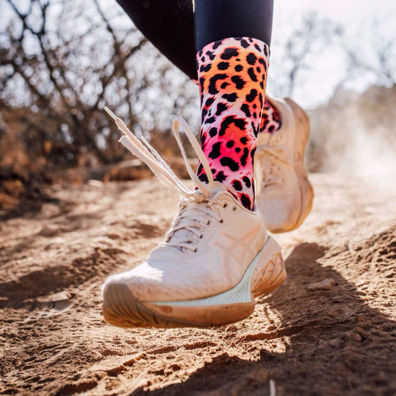 SOX Electric Leopard Pink Socks