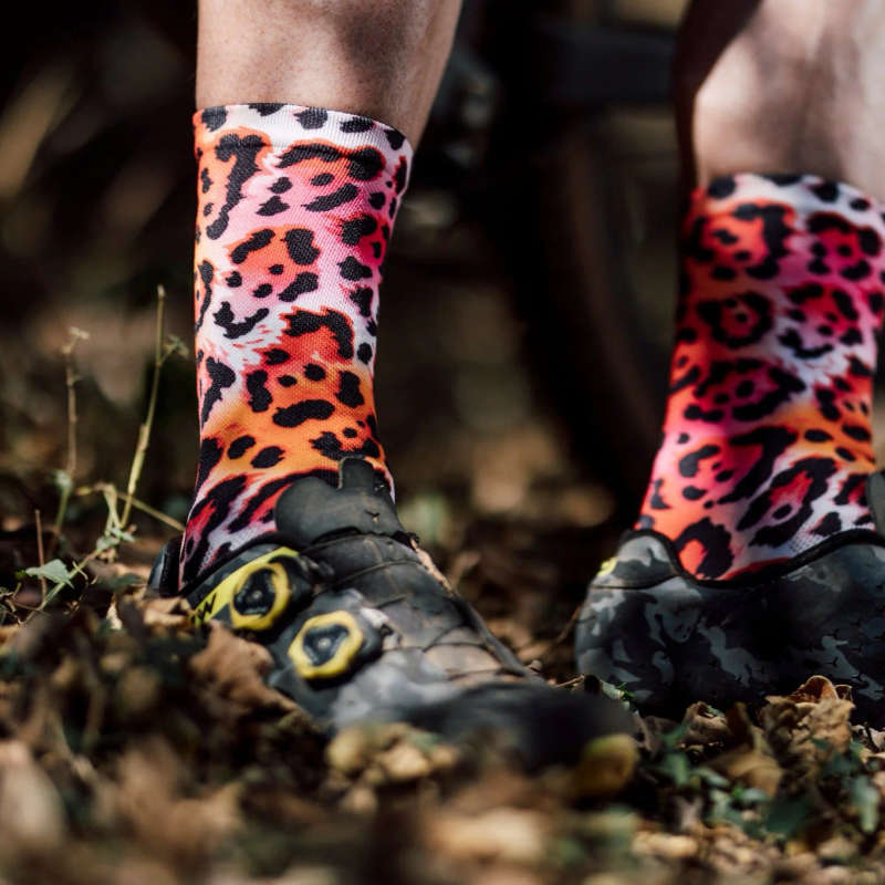 SOX Electric Leopard Pink Socks
