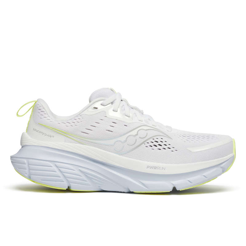 Saucony Guide 18 Wide Road Running Shoes Ladies (White/Ice Melt Blanc)
