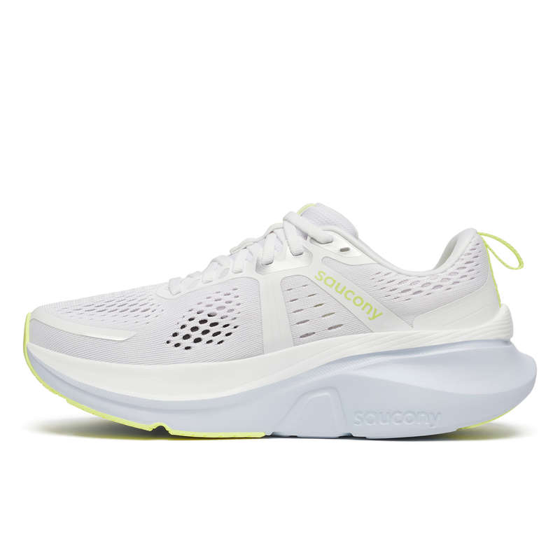 Saucony Guide 18 Wide Road Running Shoes Ladies (White/Ice Melt Blanc)
