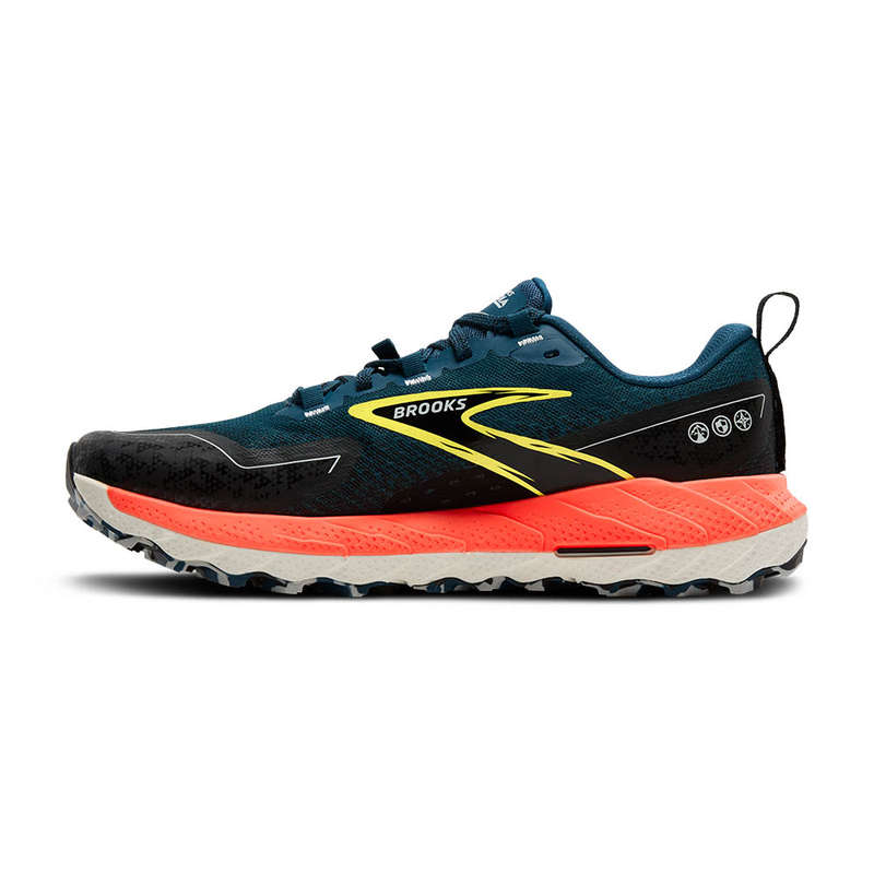 Brooks Cascadia 18 Trail Running Shoes Men's (Legion Blue/Black/Flame)