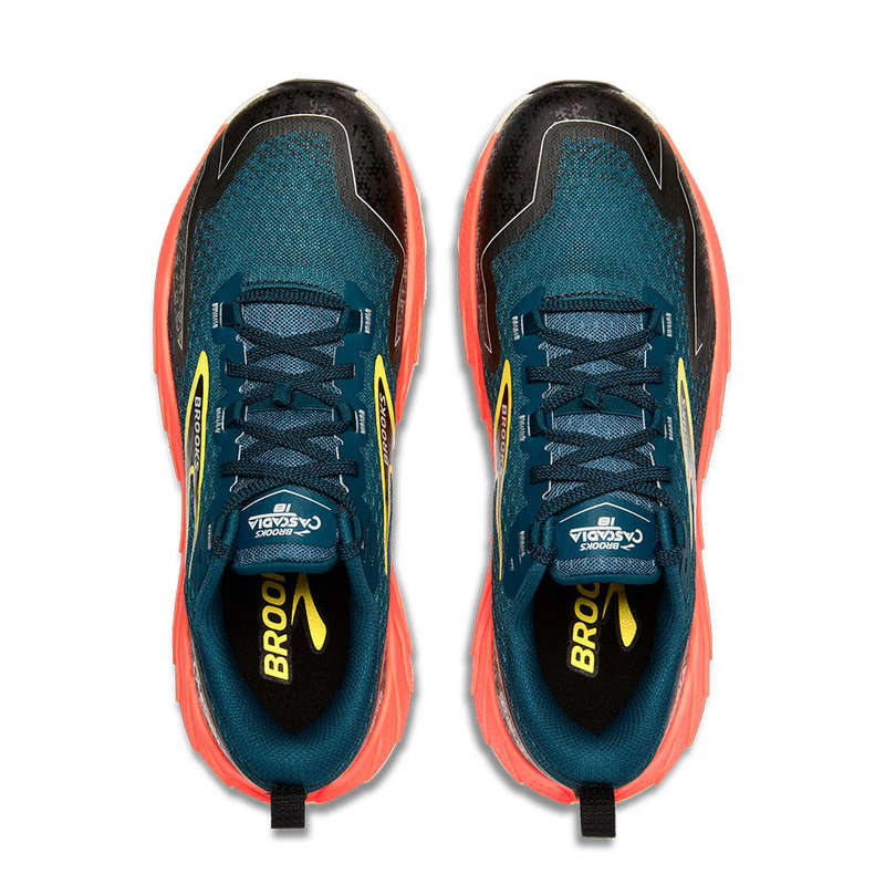 Brooks Cascadia 18 Trail Running Shoes Men's (Legion Blue/Black/Flame)