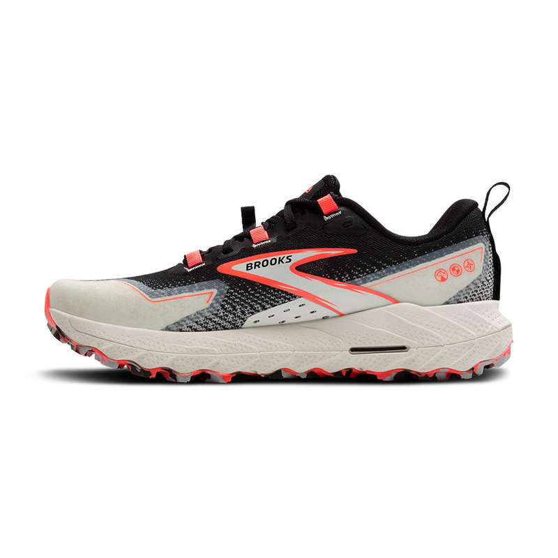 Brooks Cascadia 18 Trail Running Shoes Ladies (Black/Blue/Wash/Flame)