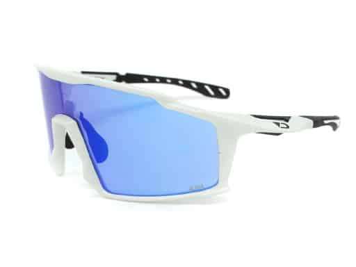 Darcs Peak Sport Sunglasses (White/Blue Revo Aura HD)