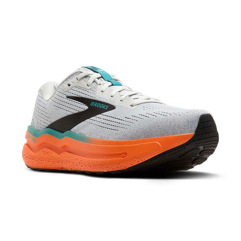 Brooks Ghost Max 2 Medium/D (Oyster Mushroom/Orange/Teal)