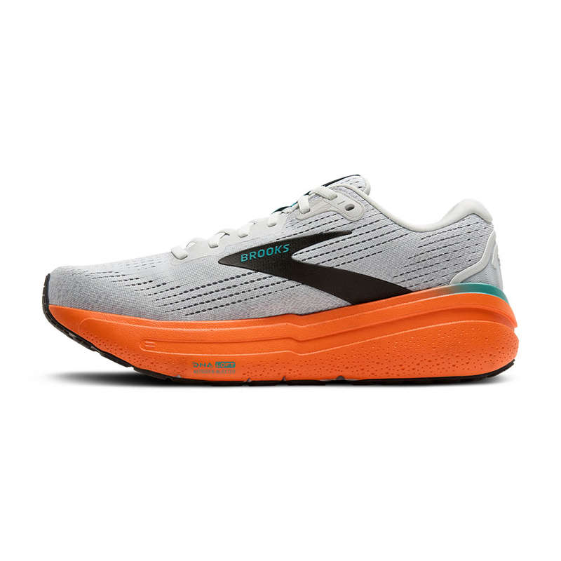 Brooks Ghost Max 2 Medium/D (Oyster Mushroom/Orange/Teal)