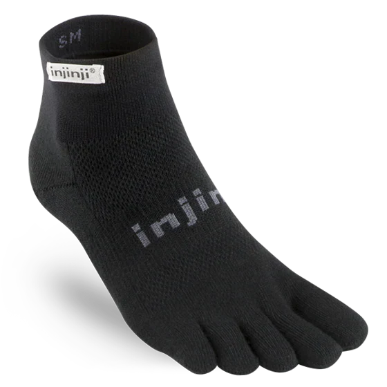 Injinji - Run Original Weight Mini-Crew - Black