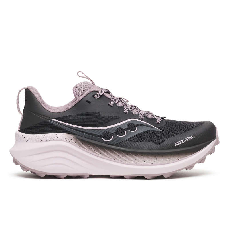 Saucony Xodus Ultra 3 Trail Running Shoes Ladies (Black/Quail Noir)