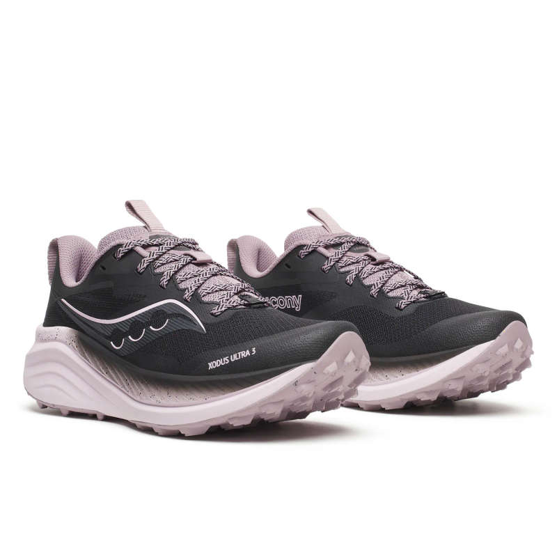 Saucony Xodus Ultra 3 Trail Running Shoes Ladies (Black/Quail Noir)