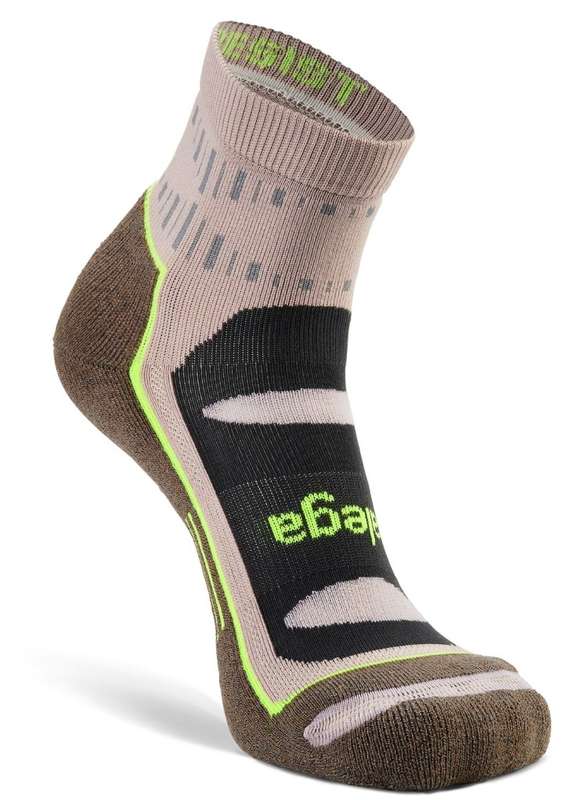 Blister Resist Quarter Running Sock: Mushroom