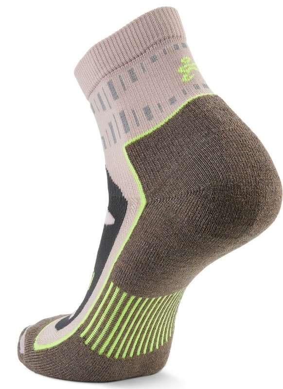 Blister Resist Quarter Running Sock: Mushroom