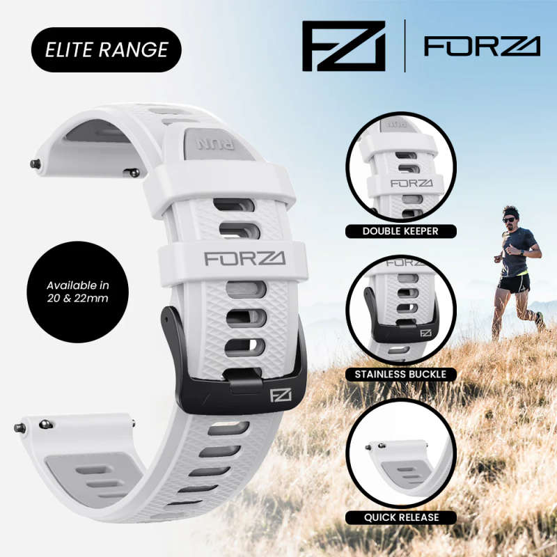 FORZA Elite 22mm Quick Release Two-Tone Strap for Garmin