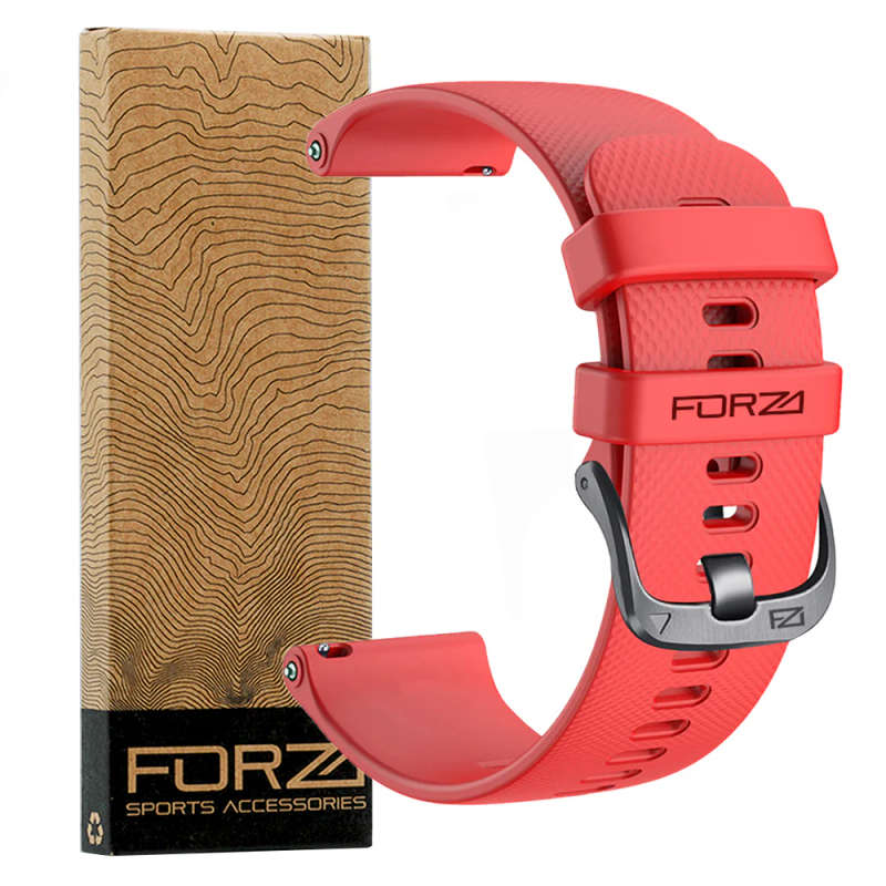 FORZA - ELITE | 18mm Quick Release Watch Strap for Garmin (Red)
