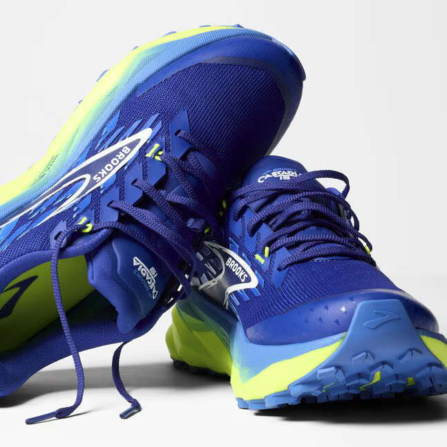 Brooks Cascadia 19 Trail Running Shoes Men's (Surf the Web/Nightlife/White)