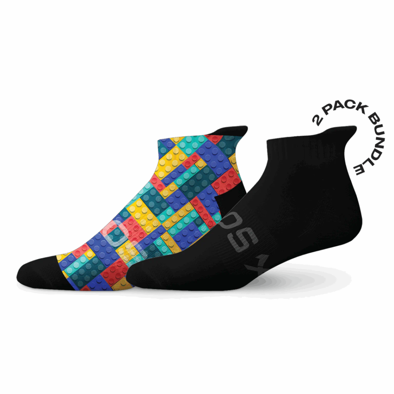 Sox Blocks Tab Combo Socks