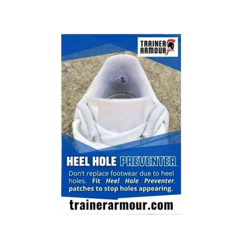 Trainer Armour Heel Hole Preventer Black- 1 Pair