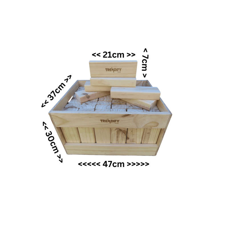 Trendify Super Giant Stacking-Like Building Blocks with Crate (Branding Options Available)
