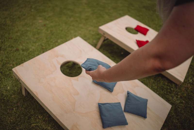 Trendify Giant Double Board Cornhole Game without Carry bag(Branding Options Available)