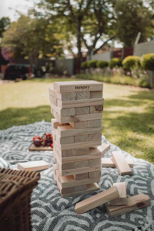 Trendify Giant Stacking-Like Building Blocks With Crate (Branding Options Available)
