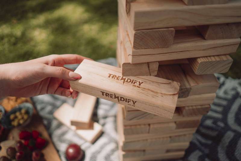 Trendify Giant Stacking-Like Building Blocks With Crate (Branding Options Available)