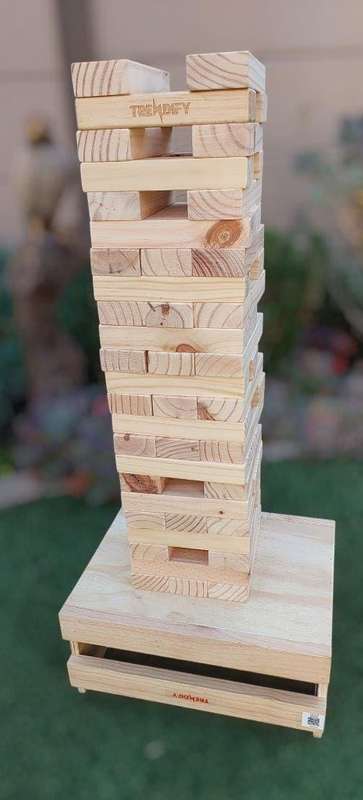 Trendify Giant Stacking-Like Building Blocks With Crate (Branding Options Available)