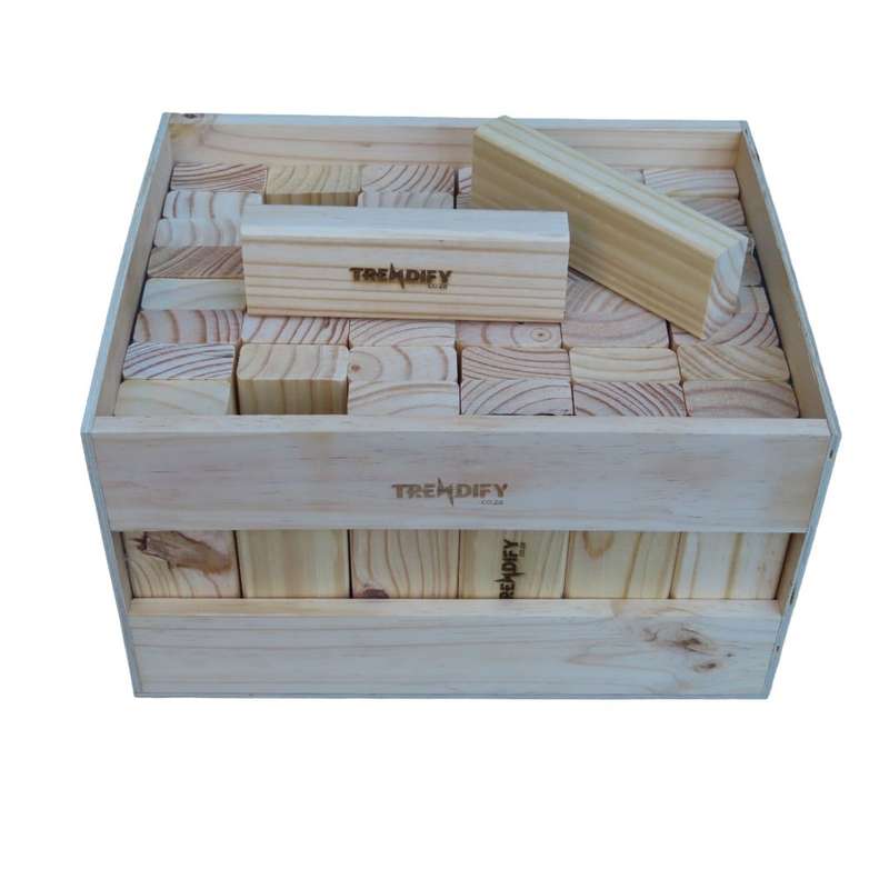 Trendify Giant Stacking-Like Building Blocks With Crate (Branding Options Available)