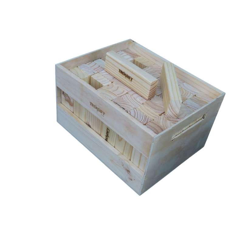 Trendify Giant Stacking-Like Building Blocks With Crate (Branding Options Available)