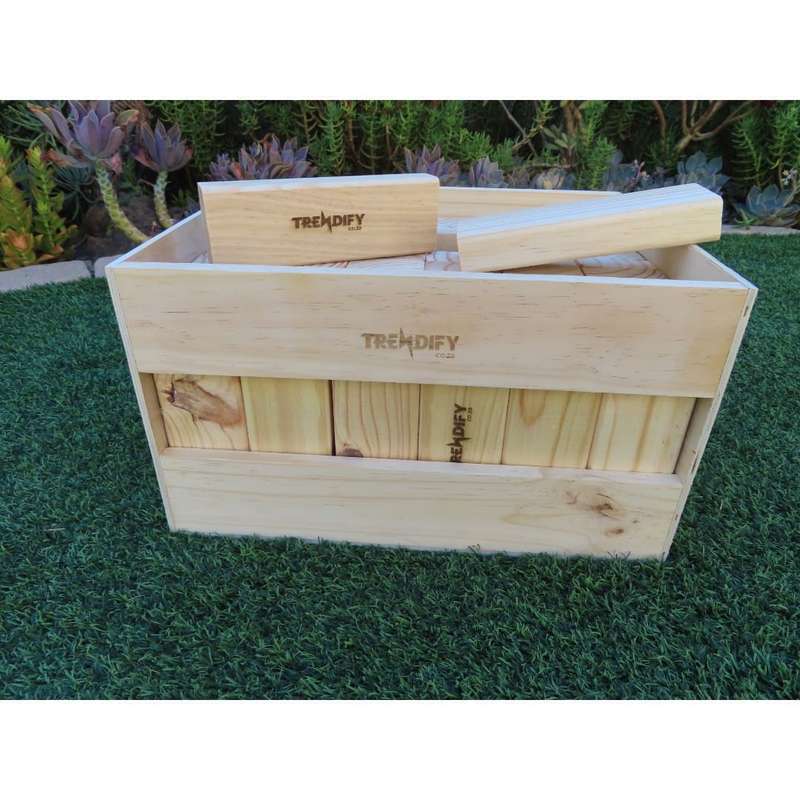 Trendify Giant Stacking-Like Building Blocks With Crate (Branding Options Available)