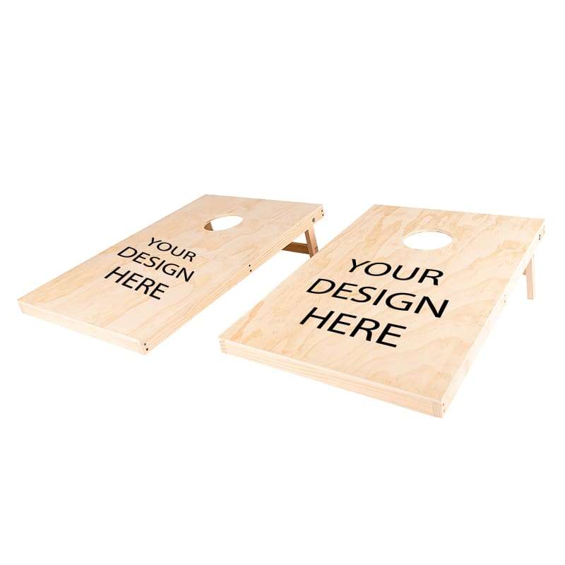 Trendify Giant Single Board Cornhole Game with 8 X Bean Bags (Optional Themes) (Branding Options ...