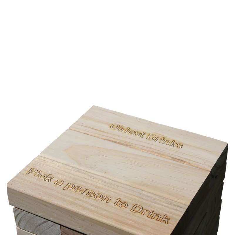 Giant Trendify Party Drinking Jenga like Building Blocks with Bag