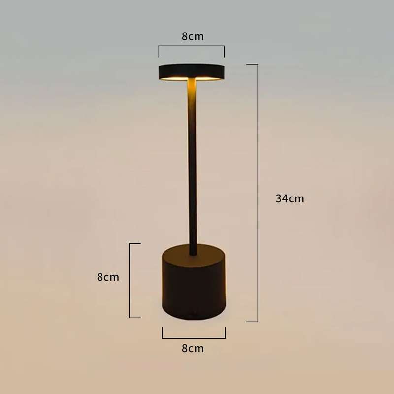 Trendify Dimmable Rechargeable Touch LED Table Lamp for Restaurants/Homes