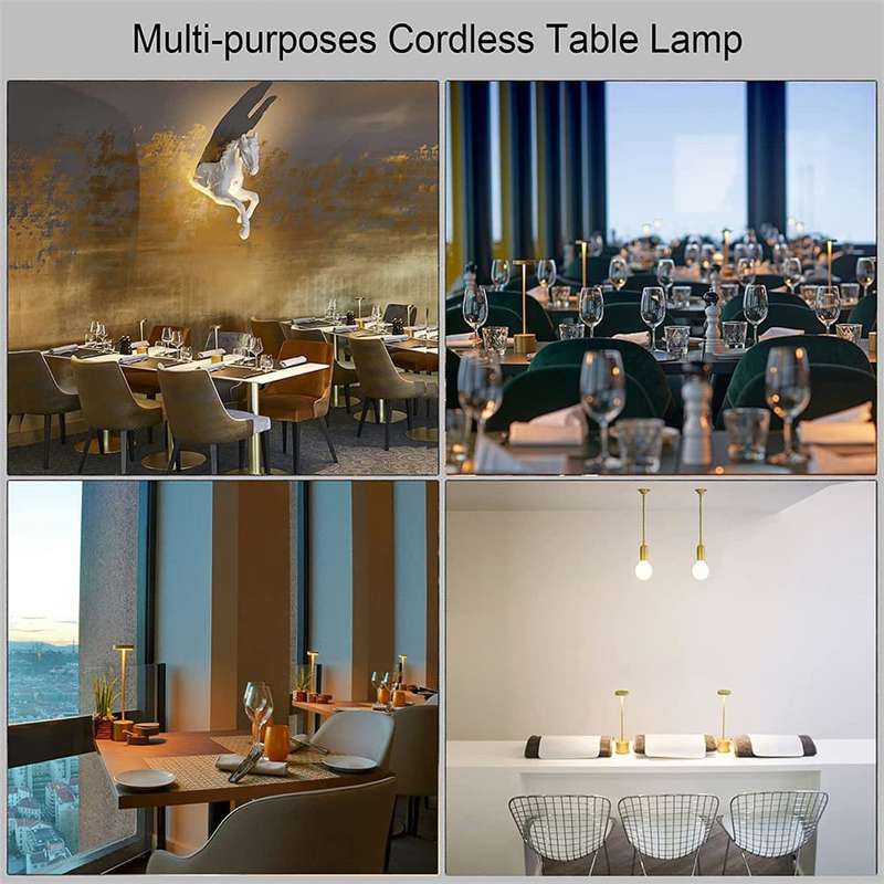 Trendify Dimmable Rechargeable Touch LED Table Lamp for Restaurants/Homes