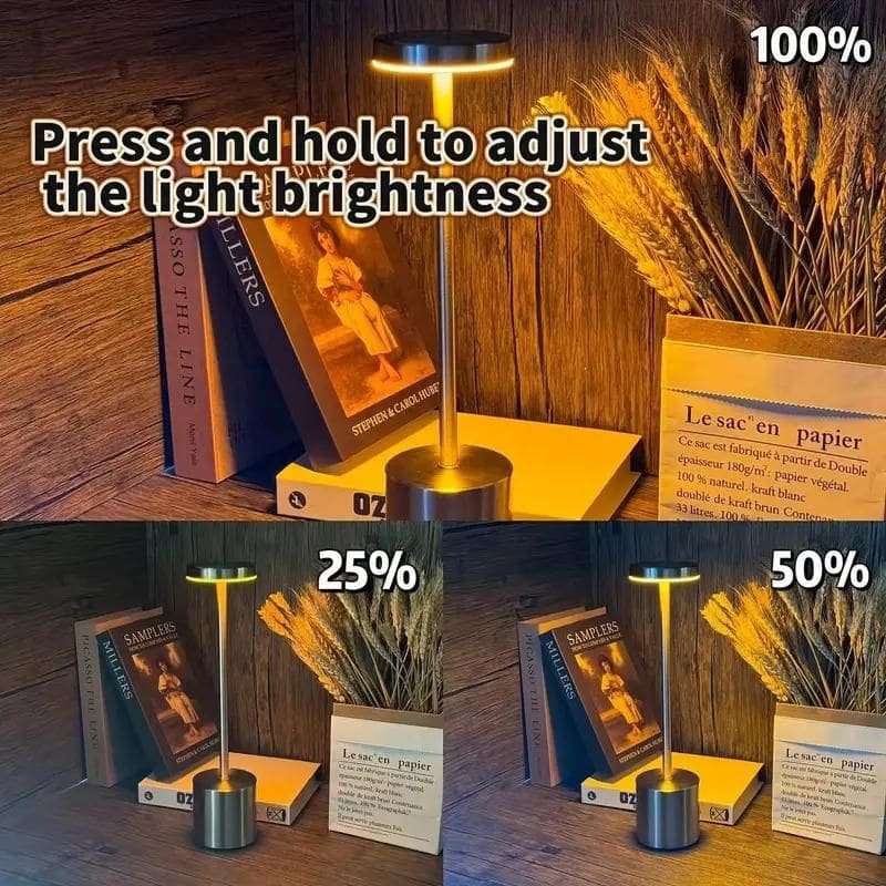 Trendify Dimmable Rechargeable Touch LED Table Lamp for Restaurants/Homes